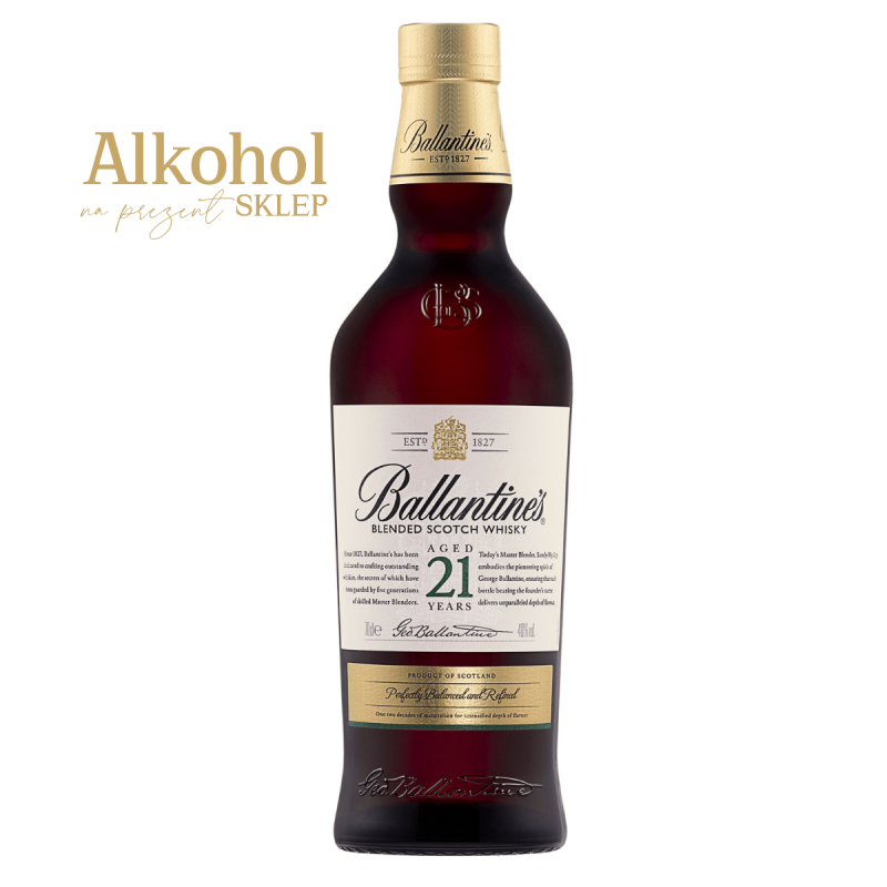 Whisky Ballantine’s Finest 21 year old to luksusowa klasyka idealna na prezent.
