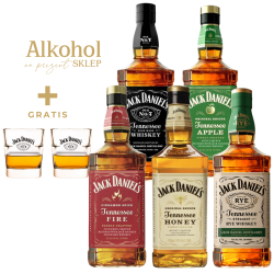 PAKIET JACK DANIEL'S 0.7L + 2 SZKLANKI JACK DANIEL'S