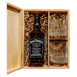 ZESTAW WHISKEY JACK DANIEL'S OLD NO.7 0.7L + 2 SZKLANKI