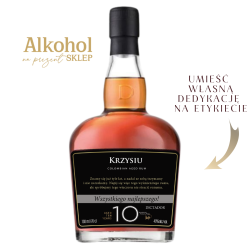 ZESTAW RUM DICTADOR COLOMBIAN 10YO 0.7L + 2 SZKLANKI