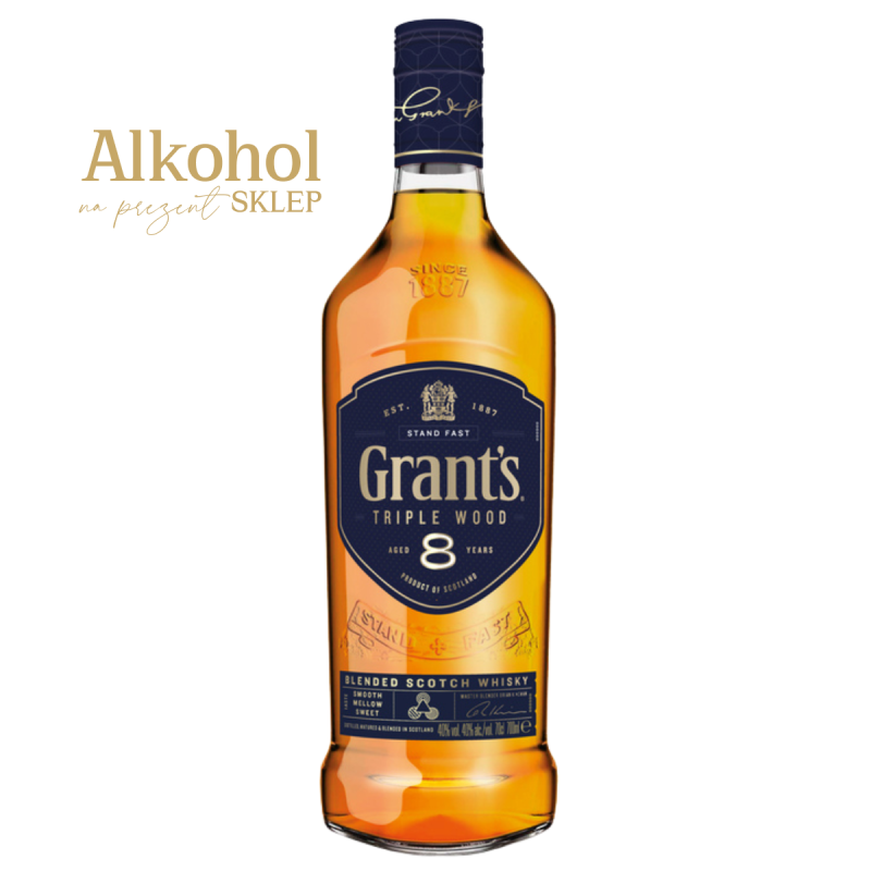 Przystępna cena Grant's Triple Wood 8YO sprawia, że ta szkocka blended whisky dostępna jest dla szerokiego grona koneserów.