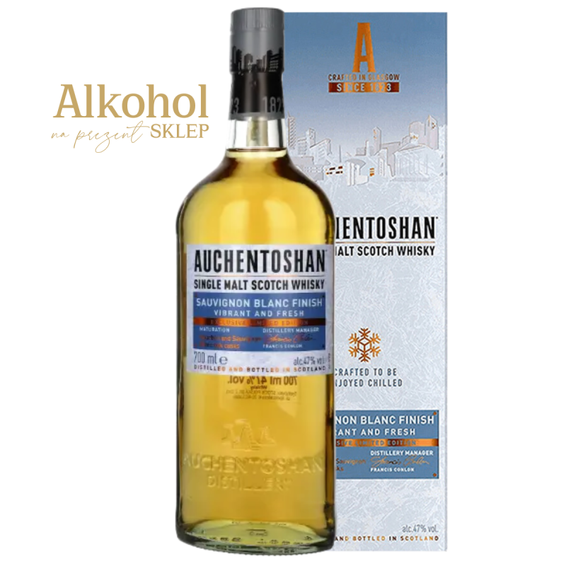 WHISKY AUCHENTOSHAN SAUVIGNON BLANC FINISH 0.7L + OPAKOWANIE