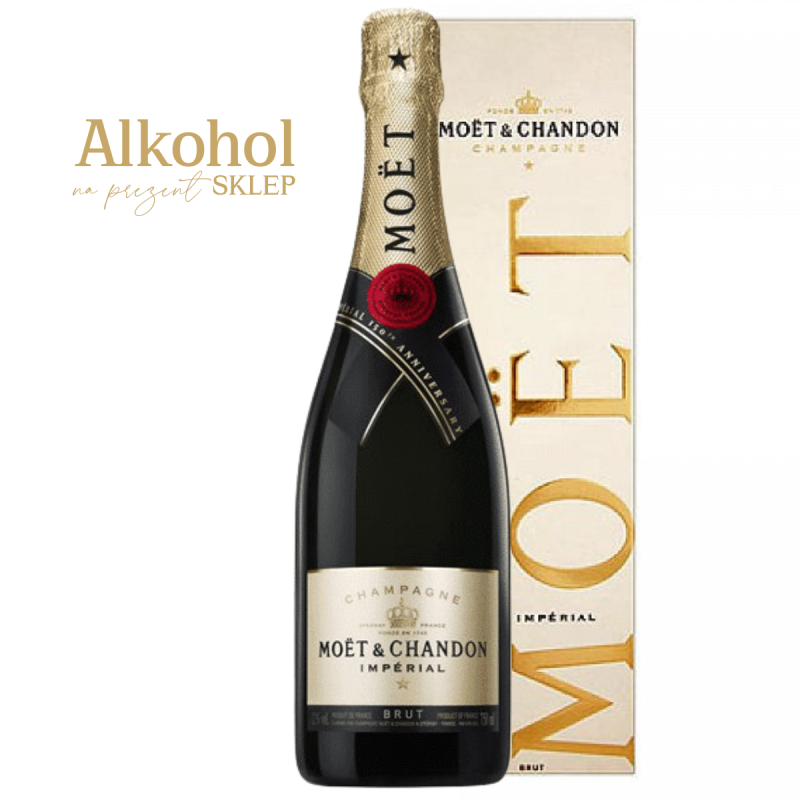 SZAMPAN MOËT & CHANDON BRUT IMPERIAL 0.75L + OPAKOWANIE