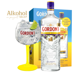 GIN GORDON'S 0.7L + KIELISZEK