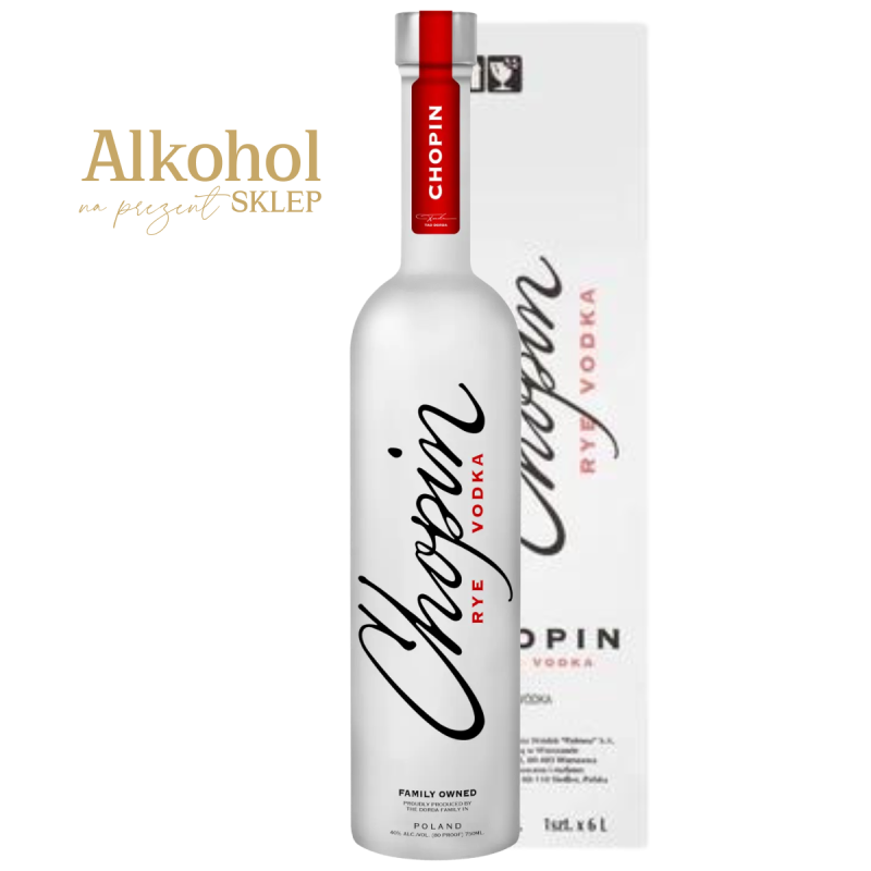 Zmieniony wizerunek, esencja marki niezmienna. Zamów okazyjnie wódkę Chopin w dużych butelkach.