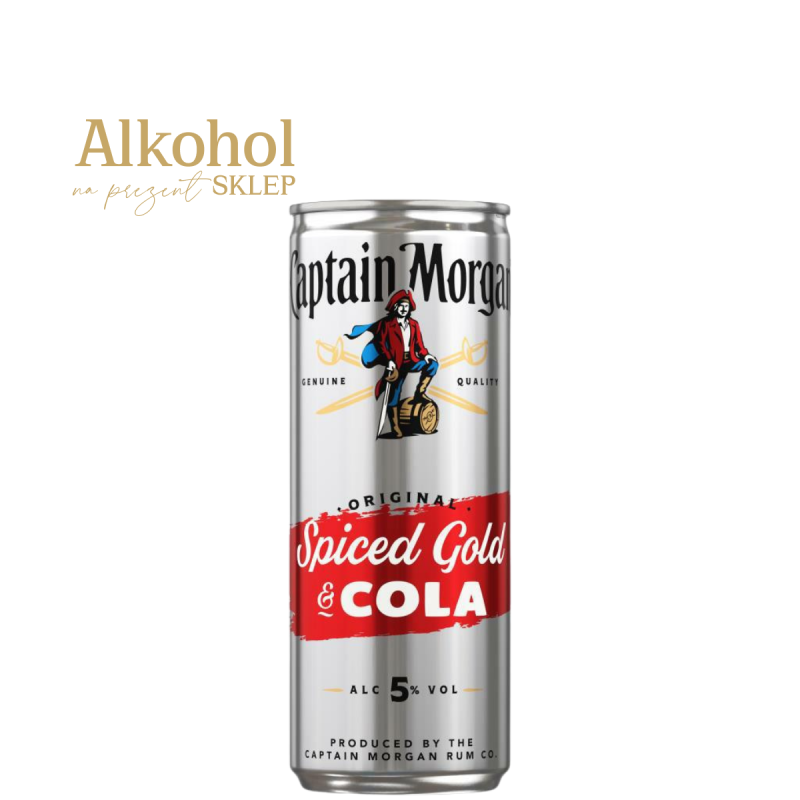 DRINK CAPTAIN MORGAN&COLA 250ML PUSZKA