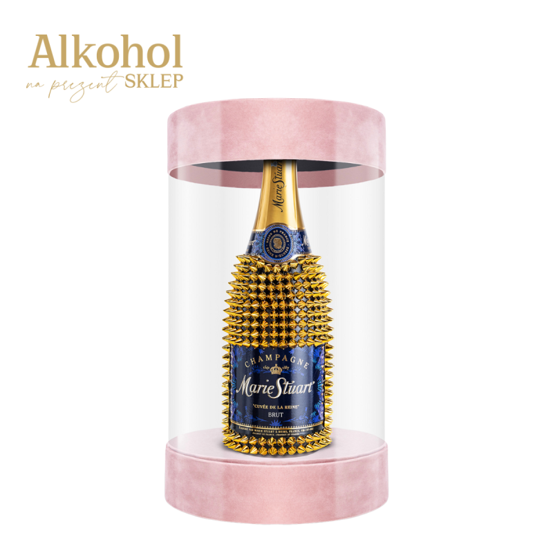 SZAMPAN MARIE STUART REINE NA PREZENT 0.75L W JASNORÓŻOWEJ TUBIE