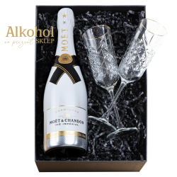 ZESTAW SZAMPAN MOËT & CHANDON ICE IMPERIAL 0.75L + 2 KIELISZKI