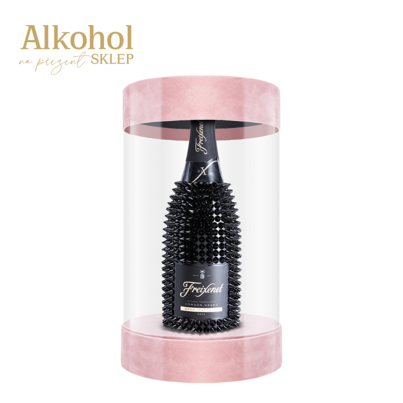 WINO MUSUJĄCE FREIXENET CAVA CORDON NEGRO NA PREZENT 0.75L W JASNORÓŻOWEJ TUBIE