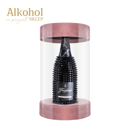 KOLEKCJA PREMIUM WINO MUSUJĄCE FREIXENET CAVA CORDON NEGRO 0.75L W CIEMNORÓŻOWEJ TUBIE