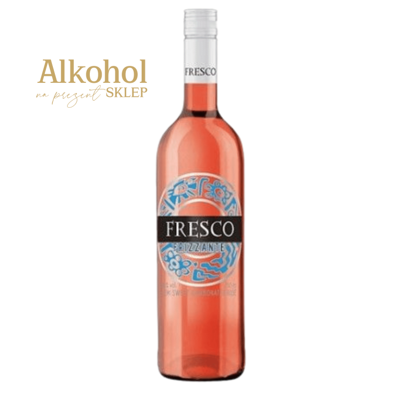 WINO MUSUJĄCE FRESCO FRIZZANTE RÓŻOWE PÓŁSŁODKIE 0.75L