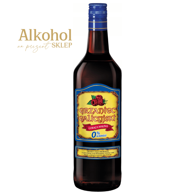 WINO GRZANIEC GALICYJSKI BEZALKOHOLOWY GORĄCA MALINA 1L