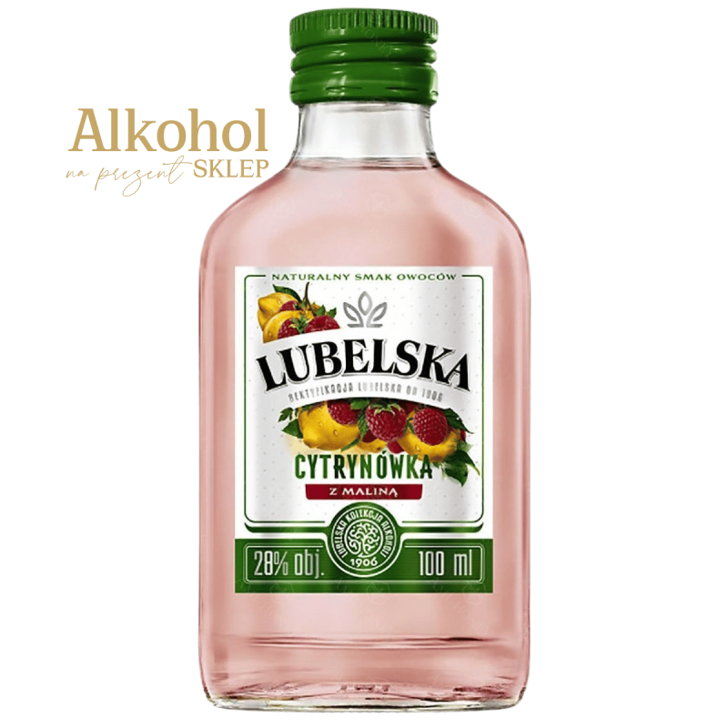 WÓDKA LUBELSKA CYTRYNA Z MALINĄ 90ML
