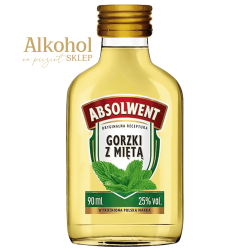 WÓDKA ABSOLWENT GORZKI Z MIĘTĄ 90ML