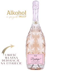 ZESTAW BAGLIETTI MOSCATO ROSE + 2 KIELISZKI