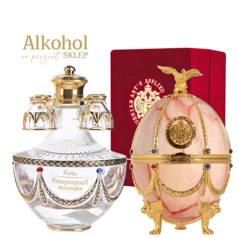 WÓDKA IMPERIAL COLLECTION "FABERGE" PINK MARBLE 0.7L