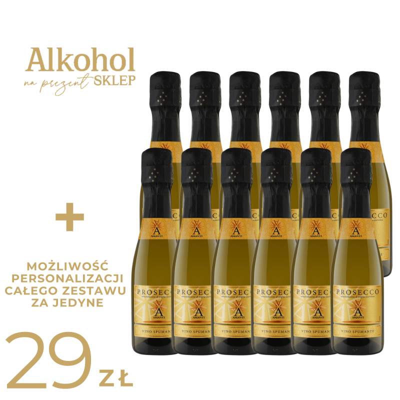 PAKIET NA WIECZÓR PANIEŃSKI - AMANTI PROSECCO MINI