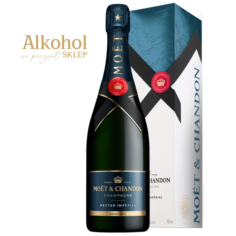 SZAMPAN MOËT & CHANDON NECTAR IMPERIAL 0.75L + OPAKOWANIE