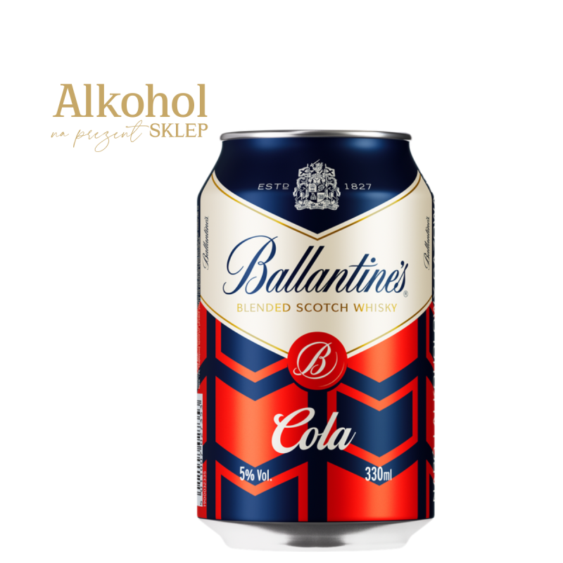 DRINK BALLANTINE'S&COLA 330ML PUSZKA