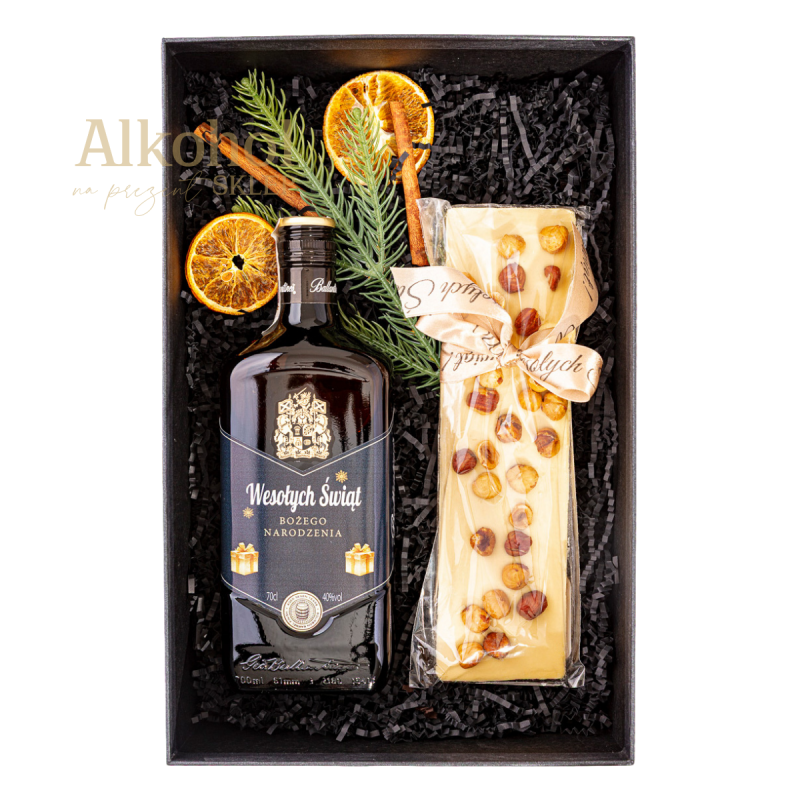 ZESTAW ŚWIĄTECZNY - BALLANTINE'S 7YO & SŁODYCZE