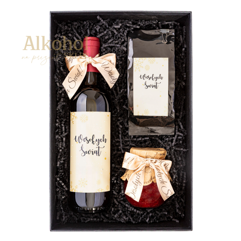 ZESTAW ŚWIĄTECZNY WESOŁYCH ŚWIĄT Z KONFITURĄ