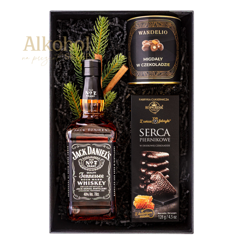 ZESTAW ŚWIĄTECZNY - WHISKEY JACK DANIEL'S & SŁODYCZE