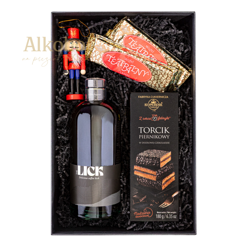 ZESTAW ŚWIĄTECZNY - LIKIER LICK & SŁODYCZE