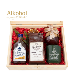 ZESTAW ŚWIĄTECZNY Z ŻYCZENIAMI - BEZALKOHOLOWY ZE ŚWIECĄ