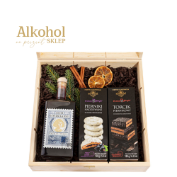 ZESTAW ŚWIĄTECZNY Z ŻYCZENIAMI - LIKIER KOPERNIKAŃSKI