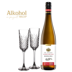 PAKIET BEZALKOHOLOWY RIESLING DR ZENZEN ZERO Z KIELISZKAMI