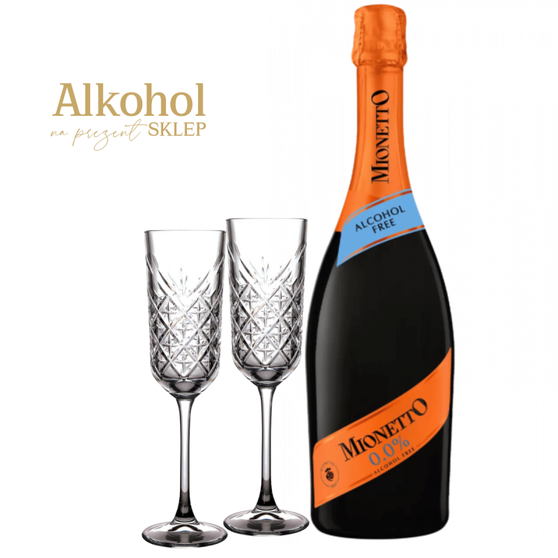 PAKIET BEZALKOHOLOWY MIONETTO D.O.C. TREVISO Z KIELISZKAMI