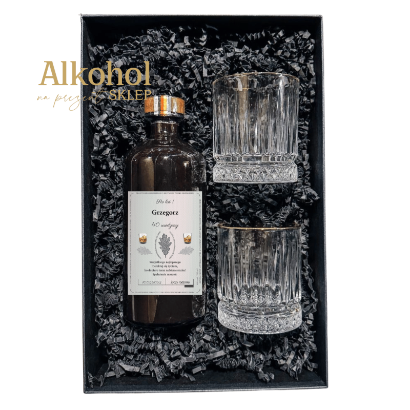 URODZINOWY ZESTAW WHISKY EICHENFASS 0.7L + 2 SZKLANKI