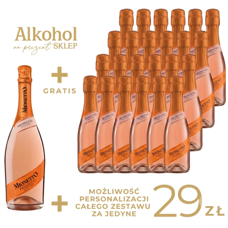 zestaw mini prosecco na zestaw panieński