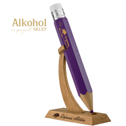 Alkohol na prezent dla nauczyciela, grafika, artysty. Likier dębowa w oryginalnym opakowaniu.